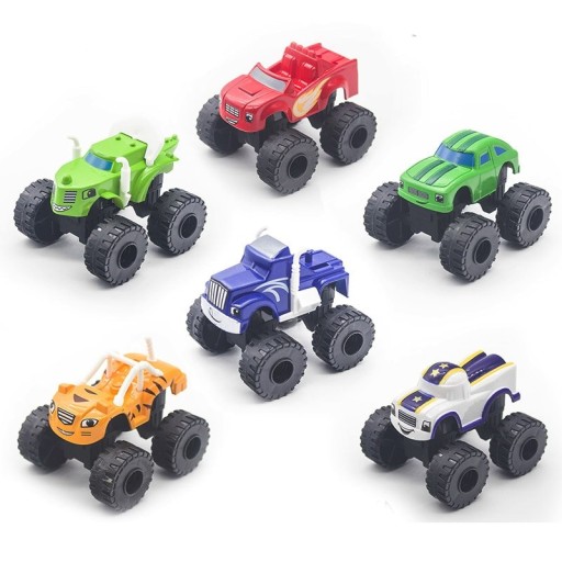 Conjunto de carros monster truck 6 unid