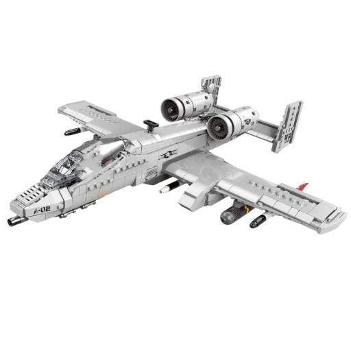 Conjunto de construção avião de combate militar 961 peças 40,5 x 40,5 x 8,8 cm Modelo dobrável de caça Avião militar Decoração Brinquedo para crianças 6+