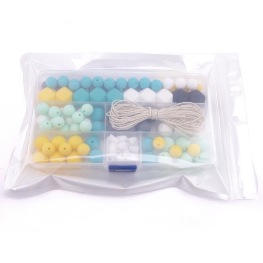 Conjunto de contas de silicone J3421