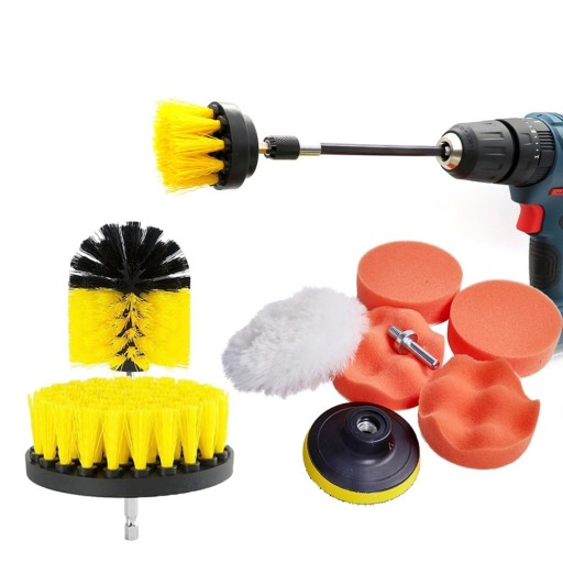 Conjunto de escovas de limpeza para berbequim