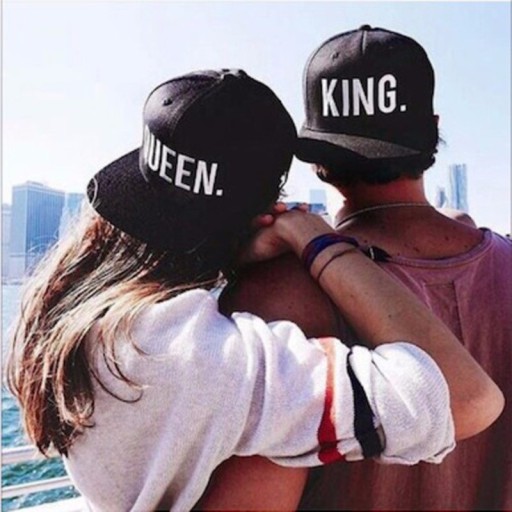 Conjunto de gorras snapback - REY Y REINA