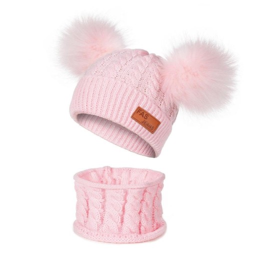 Conjunto de gorro y bufanda de invierno para niños