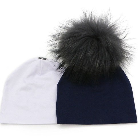 Conjunto de gorros de algodón para niños - 2 piezas J3422