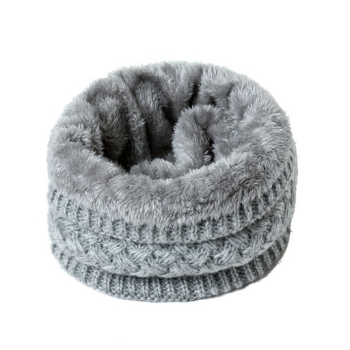 Conjunto de inverno feminino de gorro e cachecol