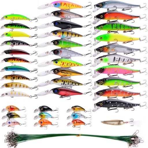 Conjunto de iscos de pesca 60 pcs