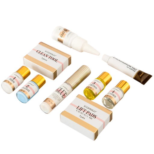 Conjunto de laminagem de sobrancelhas e pestanas Conjunto profissional para tratamento de sobrancelhas e pestanas Lifting de pestanas Laminagem de sobrancelhas Produtos para sobrancelhas e pestanas