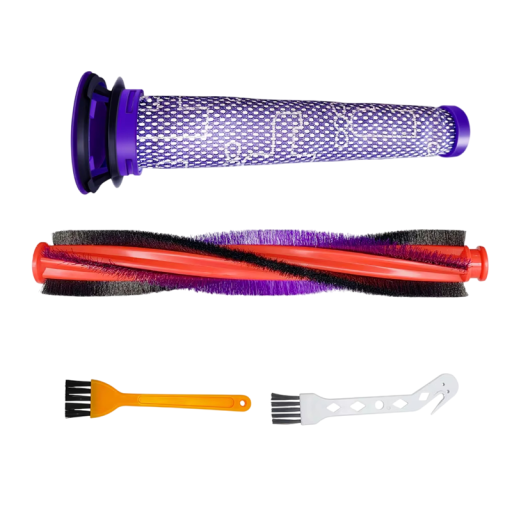 Conjunto de manutenção completo de 225 mm para Dyson V6, DC59, DC62, SV03, SV073 escova e filtro pré-motor para limpeza eficaz