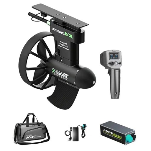 Conjunto de motor eléctrico submarino K4C con batería B2 199 Wh, propulsor impermeable con control remoto para kayak, paddleboard y natación