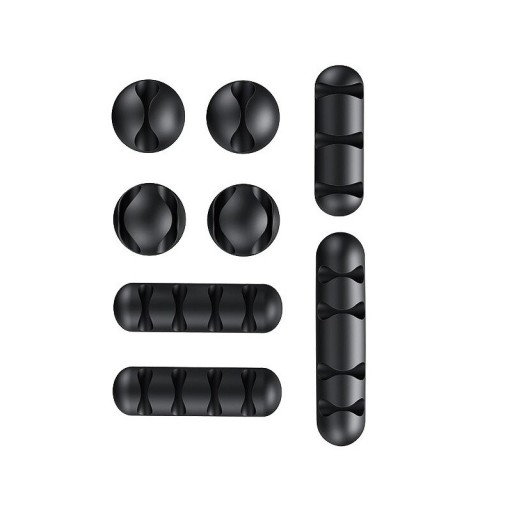 Conjunto de organizadores de cabos 8 pcs