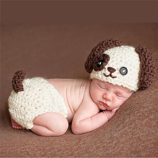 Conjunto de punto para sesión de fotos infantil