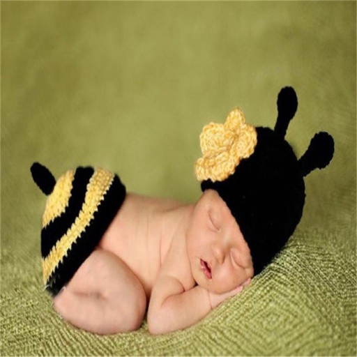 Conjunto de punto para sesión de fotos infantil