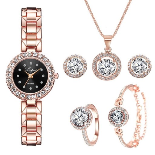 Conjunto de reloj y joyas para mujer Z368