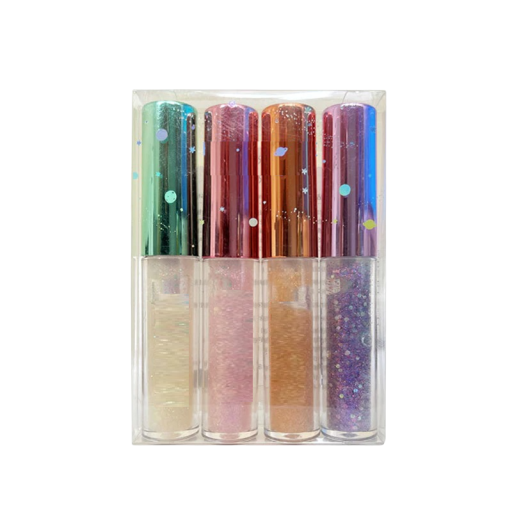 Conjunto de sombras líquidas para os olhos 4 unid