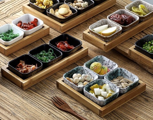 Conjunto de tigelas japonesas para acompanhamentos 6 pcs