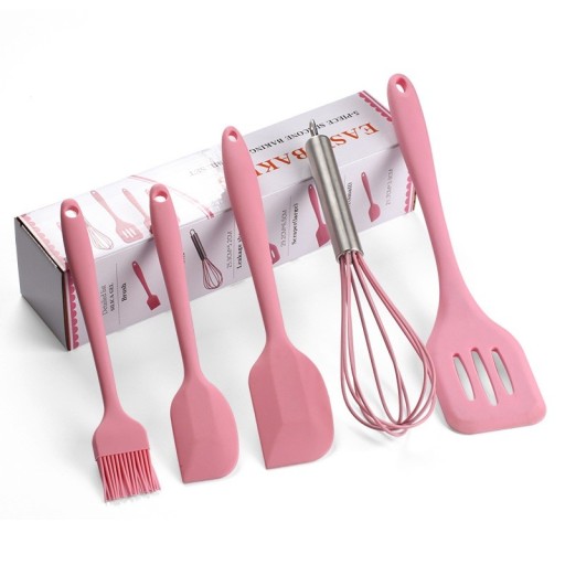 Conjunto de utensílios de cozinha em silicone - 5 pcs