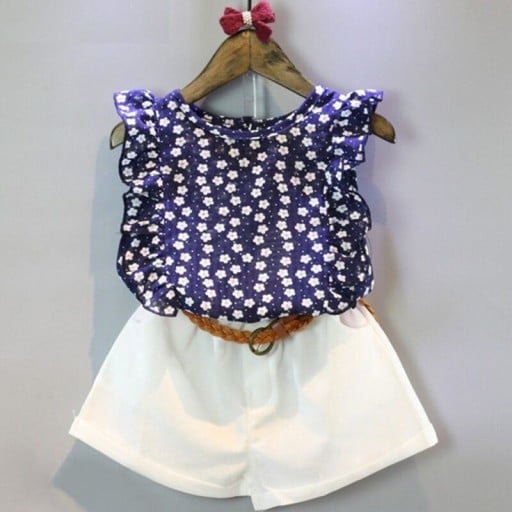 Conjunto de Verão para Meninas - Azul