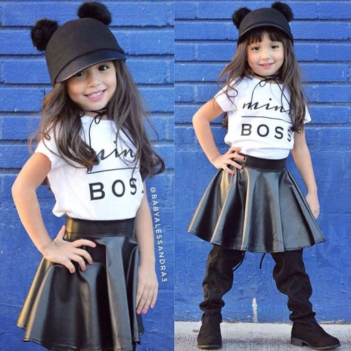 Conjunto mini BOSS para menina