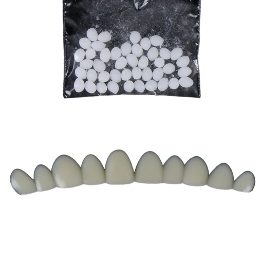 Conjunto para criação de dentes protéticos cor amarela