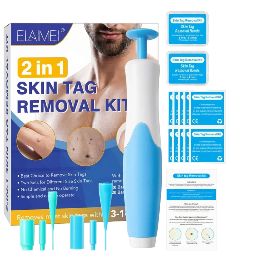 Conjunto para remoção de verrugas Ferramenta para remoção de manchas de pele 2 em 1 Caneta para remoção de verrugas