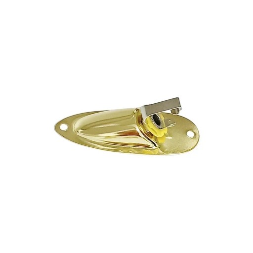 Connectorpaneel 6,3 mm jack Gouden metalen uitgangsconnector in de vorm van een schip Vervangend montagemateriaal voor elektrische gitaar Stratocaster