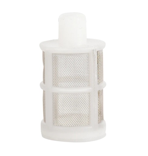 Connettore da giardino per acqua 12 mm 120 mesh Filtro a rete bianco per irrigazione Filtro di protezione contro l'ingresso di impurità nella pompa Filtro d'acqua Filtro per irrigazione 3 x 5 cm