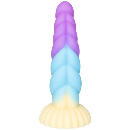 Consolador de silicona con ventosa y curvas de masaje, flexible, suave, material seguro, fácil de mantener, diseño realista, embalaje discreto.