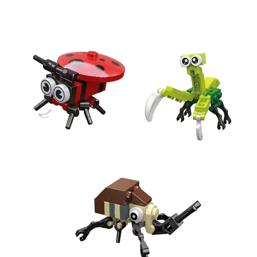 Construction Set - Insects Ladybird Praying Mantis Beetle 73 pcs Construction Set