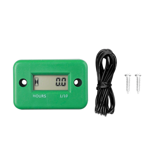 Contor de ore pentru motocicletă LCD digital, impermeabil, contor de ore pentru motocicletă, monitorizarea duratei de viață a motorului, ore de întreținere a vehiculului