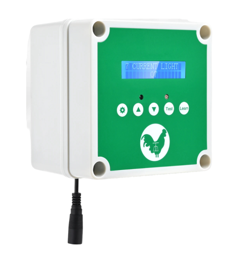 Contrôle pour porte automatique de poulailler avec accessoires Boîtier de commande avec télécommande 220 V 66 W