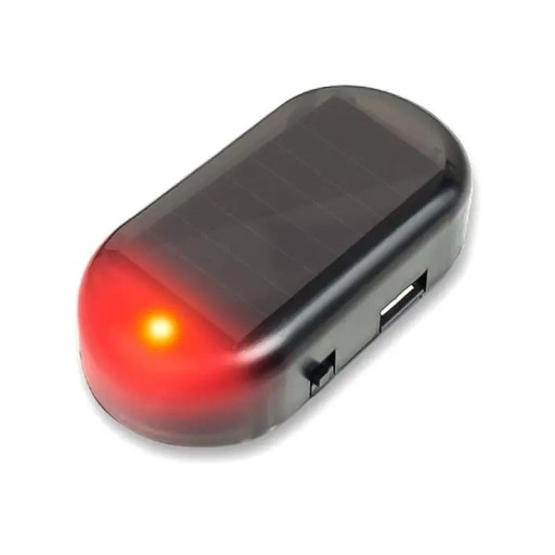 Controler LED falsificat pentru mașină Alimentare solară Simularea alarmelor Protecție împotriva furtului Semnalizare de securitate cu lumină