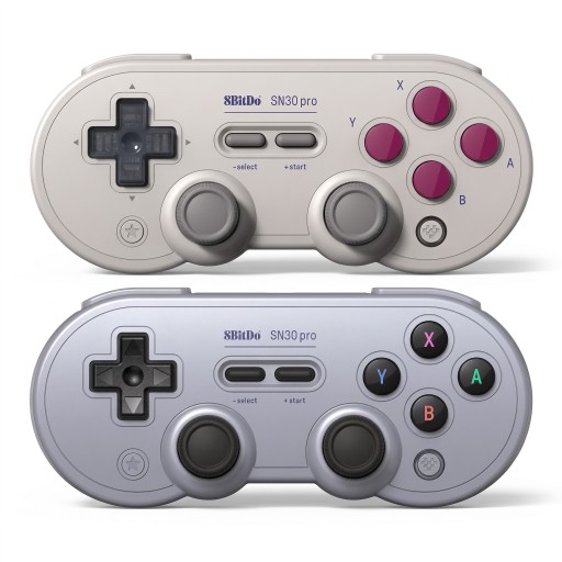 Controller di gioco wireless Bluetooth per Nintendo Switch 2 e Switch con due joystick analogici e D-pad in design retro per giocare