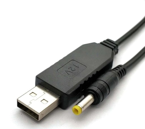 Convertor de tensiune USB 5 V la 12 V DC 4,0 x 1,7 mm