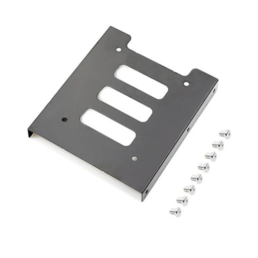 Coolcirc Adapter Metaal 2,5" naar 3,5" SATA SSD HDD Universele Montagebeugel voor PC Behuizing Tower Montage Set Draagbare Harde Schijf Schroeven