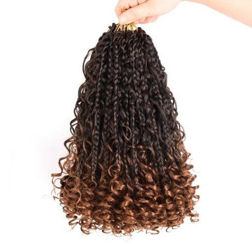 Copánky box braids 25 cm din păr sintetic, set 13 bucăți, extensii pentru coafuri