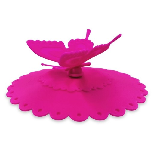 Coperchio in silicone per tazza con farfalla