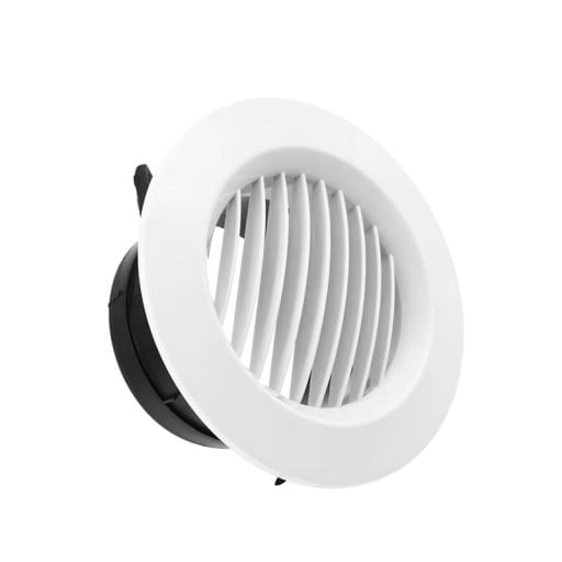 Coperchio per ventilatore tubo rotondo 100 mm 145x72x92 mm Griglia di ventilazione apertura ventilata Coperchio protettivo per valvola di scarico per flusso d'aria