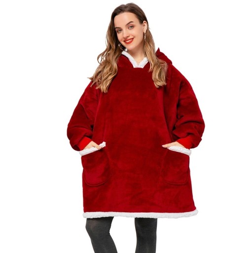 Coperta oversize con maniche P3997