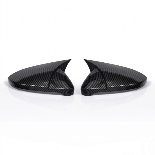 Coperți pentru oglinzile laterale de formă sportivă, stânga și dreapta, 2 buc, ABS, aspect de carbon, pentru Volkswagen Golf MK7.5 GTI GTD R R-Line