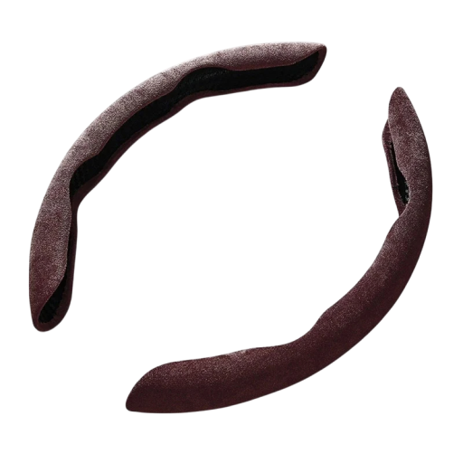 Copertura del volante in velluto Antiscivolo copertura universale per volante Forma O e Forma D Decorazione per interni auto Design elegante