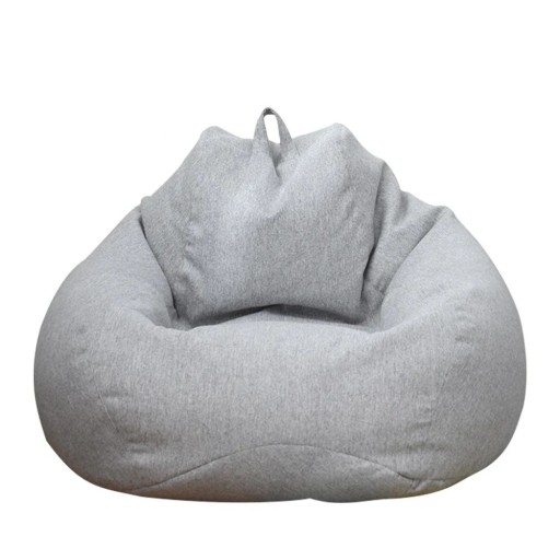 Copertura per pouf 80×90 cm con zip per riempimento con palline di schiuma e tessuto per una seduta confortevole in interni ed esterni
