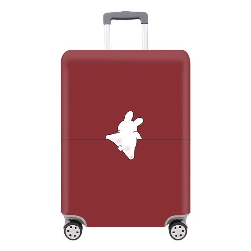 Copertura protettiva elastica per valigia con stampa animale 65–70 cm in poliestere spandex copertura rossa per bagagli da viaggio