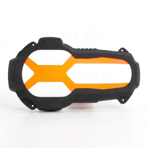 Copertura protettiva per faro della moto BMW R1200GS LC e R1250GS e Adventure 2014–2024 Lente in policarbonato trasparente Telaio nero