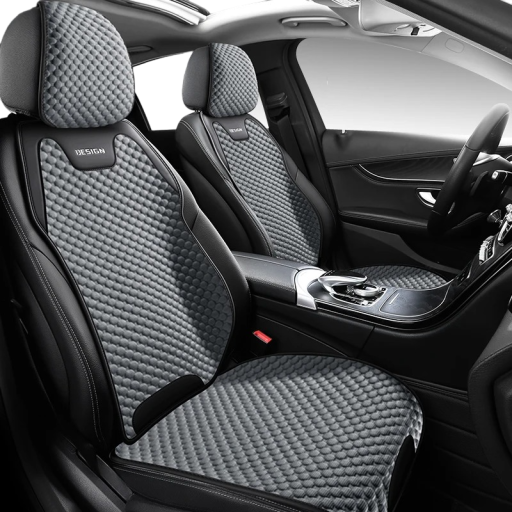 Copertura traspirante per seggiolino Auto Coprisedile per sedile anteriore Grigio Base antiscivolo per seggiolino Universale