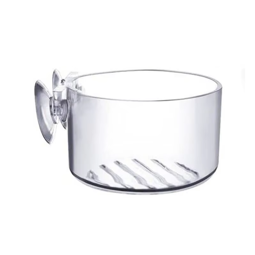 Copo de acrílico 3 x 5 cm para plantas aquáticas de aquário com ventosa Aberturas para circulação de água Cultivo de plantas Decoração de aquário
