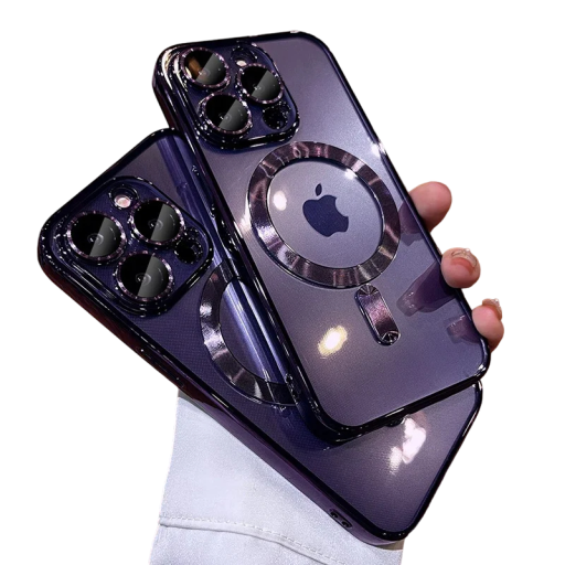 Coque en silicone transparent pour iPhone 16 Pro Max Coque magnétique avec chargement sans fil