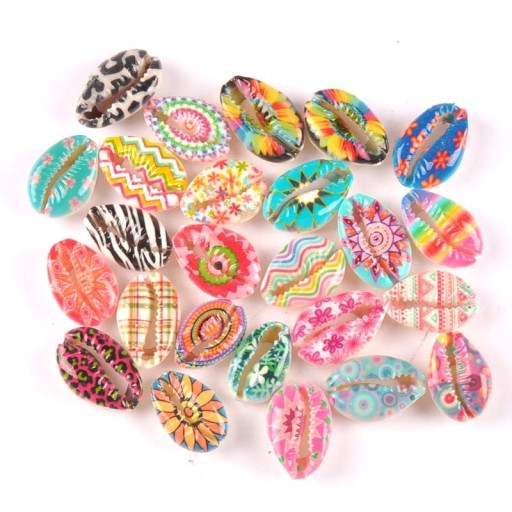 Coquilles décoratives avec ornements 10 pcs