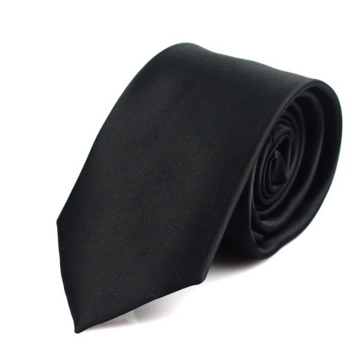 Corbata clásica de seda negra 145 x 7 cm Corbata estrecha elegante para hombre Corbata de seda para bodas, bailes, reuniones de negocios y eventos formales