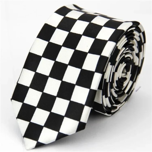 Corbata fina a cuadros de colores 145 x 5 cm Corbata unisex elegante Corbata estampada moderna Accesorio de moda para hombres y mujeres para eventos formales e informales