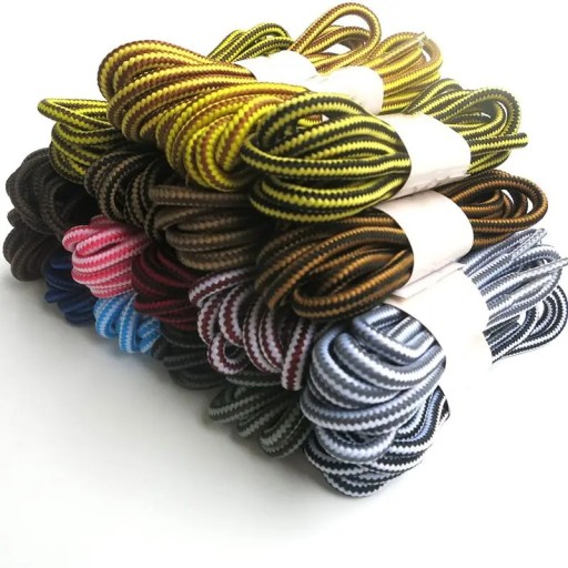 Cordones redondos de rayas bicolor de 70 cm Cordones elegantes para zapatillas, zapatos infantiles, calzado deportivo y combinaciones de colores de moda.