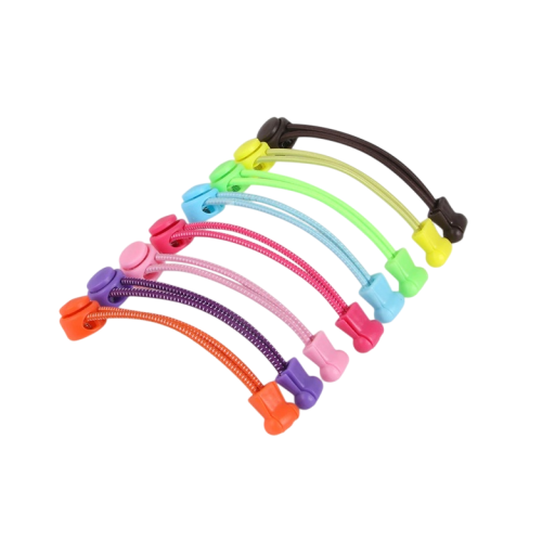 Cordones redondos sin atar Cordones elásticos de 100 cm Colocación rápida Comodidad deportiva Cómodos de llevar Apto para niños y adultos
